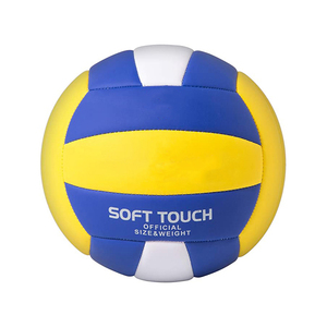 Pelotas de voleibol de playa de tamaño personalizado para interiores y exteriores cosidas a máquina de cuero PU PVC hechas a medida de alta calidad - Product Image 1