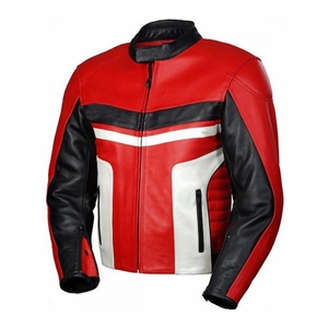 แจ็กเก็ตแข่งรถหนังทรงสลิมฟิตสำหรับกีฬาขับขี่ - Product Image 1