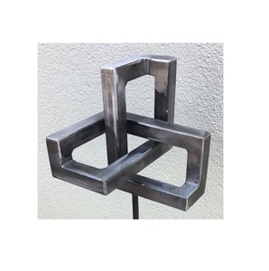 Escultura de mano de aluminio chapado en oro de imitación antigua, nueva llegada, Mesa para el hogar, Hotel, restaurante, técnica fundida - Product Image 4