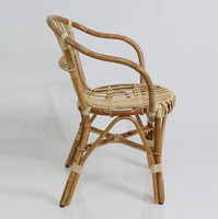 Chaise de salle à manger en rotin moderne Manau pour la maison et l'hôtellerie, Indonésie