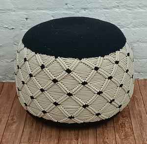 ผ้าฝ้ายสี่เหลี่ยมทำด้วยมือสองสีพร้อมไส้ตกแต่งและเบาะนั่งทำมือสั่งทำลายปัก - Product Image 5