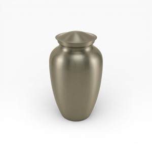 Blue Gradient Cremation Urn with Floral Garden Scene and Hummingbird Artwork for Peaceful <b>Memorial</b> - Product Image 6