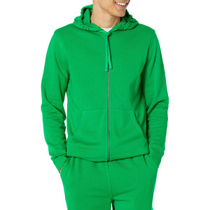 Streetwear de haute qualité hommes personnalisé fermeture éclair complète surdimensionné basiques solide mélangé organique 100% coton imprimé unisexe sweats à capuche unis - Product Image 5
