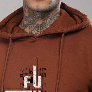 Sudadera Personalizada Extra Grande para Hombre, Cuello Redondo, Invierno, OEM, Mezcla de Algodón, Sudadera con Capucha, Bloques de Color, Básica, 420 Gramos de Peso de Tela - Product Image 2