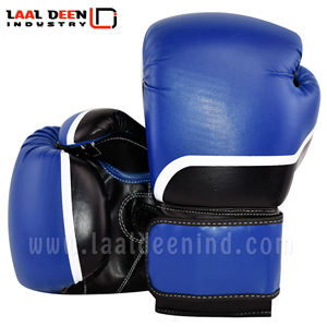 Gants de boxe professionnels personnalisés bon marché, Logo personnalisé d'usine de chine Offre Spéciale produit dans un noir, rouge et bleu chinois - Product Image 4