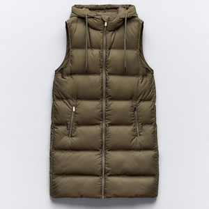 Gilet bouffant pour temps froid haute qualité respirant personnalisé à capuche à la mode Premium matelassé gilet bouffant pour hommes - Product Image 2
