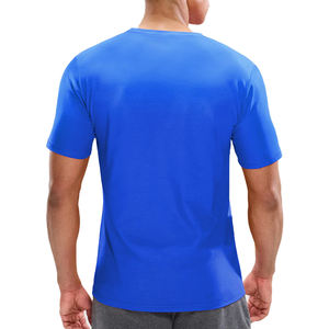 T-shirt de luxe en coton à manches courtes grande taille pour hommes 100% qualité d'exportation respirant style décontracté fabriqué au Bangladesh - Product Image 5
