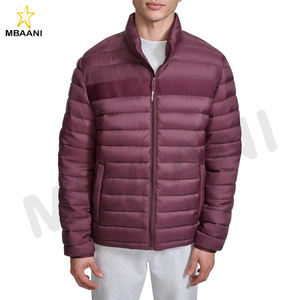 Veste matelassée légère et pliable pour homme en couleurs vin, tabac et pea coat - Product Image 1