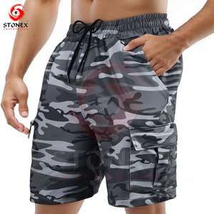 Pantalones Cortos Estampados de Alta Calidad para Hombre de Talla Grande |   Shorts Deportivos y de Playa Transpirables de Cintura Media |   Servicio OEM, Impresión Personalizada Disponible - Product Image 1
