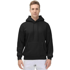 Chaqueta básica de mezcla de algodón de manga larga con capucha, chaqueta con cierre de cremallera, sudaderas con capucha para hombre, ropa ajustada para hombre - Product Image 6