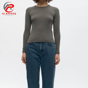 Venta al por mayor camisetas de manga larga de impresión personalizada deportes Camiseta de manga larga en blanco de alta calidad Camiseta de manga larga para las mujeres - Product Image 3