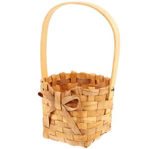 Tienphong Vente en gros Cadeau rond Panier en bambou tissé à la main Panier de rangement tissé décoratif avec poignées - Product Image 2