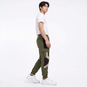 Modern <b>Men</b> <b>Sweat</b> <b>Pant</b> Featuring Comfortable Fabric Relaxed Fit Drawstring Closure Functional Pockets And Ribbed Cuffs - Product Image 4