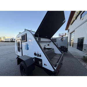 Mini Caravana de Aluminio Negra para Exteriores 2026, Remolque de Viaje para 2 Personas 10HD con Diseño de Adhesivos - Product Image 3