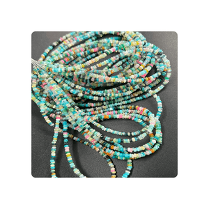 Qualité supérieure en vrac bricolage perles d'opale éthiopienne naturelle lisse 3mm 17 pouces brins couleurs mélangées pour la fabrication de bijoux - Product Image 4