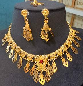 สร้อยคอเพชรแบบโซ่ไข่มุกชุดเครื่องประดับแบบโซ่ประดับเพชรแบบอเมริกันสำหรับปาร์ตี้งานแต่งงานของขวัญที่เป็นมิตรกับ DDP RTS จัดส่งโดยสหรัฐอเมริกา/ยุโรป - Product Image 4