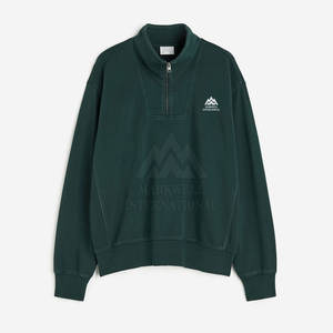 Ropa de invierno para hombre, sudaderas de color sólido para hombre, sudaderas básicas con media cremallera, ropa de moda, sudaderas para hombre - Product Image 5