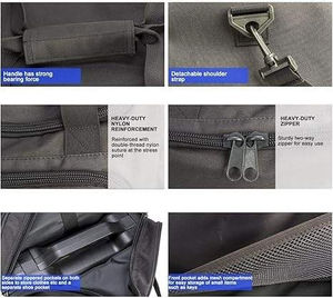 Sacs de voyage en toile de style nouveau, imperméables, couleur unique, sacs de sport de plein air, sacs de voyage personnalisés à vendre - Product Image 2