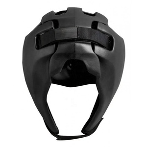 Nouvelle arrivée Couvre-chef d'entraînement de boxe en caoutchouc noir professionnel de haute qualité Protège-tête de boxe avec logo personnalisé - Product Image 2