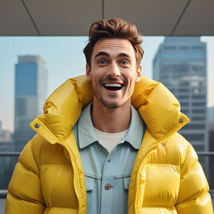 Veste matelassée d'hiver et d'automne pour hommes, manteau à bulles, léger, à col montant, manteau matelassé, veste d'hiver pour hommes - Product Image 4