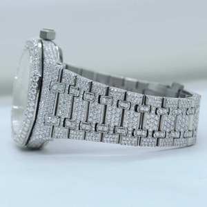 Montres de luxe unisexes en verre de quartz, bijoux fins, acier inoxydable de qualité supérieure, bracelet en diamant moissanite, prix de vente - Product Image 6