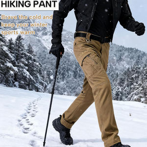 Nouveau pantalon cargo d'hiver vintage pour homme, marque privée personnalisée, taille haute, brodé, imperméable, coupe-vent, respirant, tissu Oxford - Product Image 2