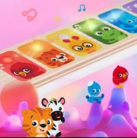 Mini Electric Key Type ABS Plastic Rock Guitar Toy Educational Musical Instrument for Baby with 5 Scales and Strings