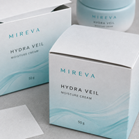 Boîtes d'emballage personnalisées haut de gamme écologiques pour crème hydratante, emballages de pots de soin, cartons pliants imprimés, insert, marque privée OEM ODM