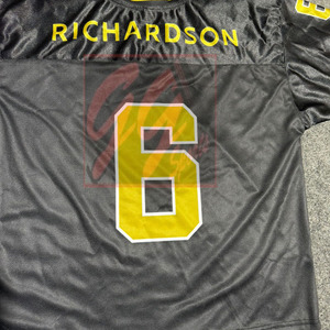 Camiseta de fútbol americano personalizada Camiseta transpirable con impresión por sublimación Proveedor de uniformes de equipo OEM - Product Image 6