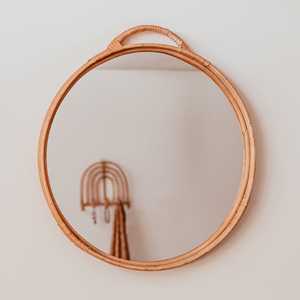 Espejo de cristal de ratán hecho a mano para decoración del hogar, cristal de lujo, Moderno - Product Image 5