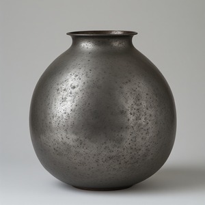 Rustic Antique Metal <b>Vase</b> Featuring Decorative Classic Texture For Holiday Season Decoration And Stylish Seasonal Flower Display - Product Image 1