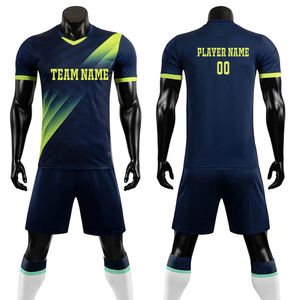 Conjunto Deportivo Personalizado 2025, Camiseta de Fútbol de Manga Corta para Adultos, Pantalones Cortos, Uniforme Deportivo de Entrenamiento, Equipación de Fútbol 100% - Product Image 2