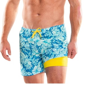 Pantalones cortos de playa de Color sólido para hombre, pantalones cortos transpirables deportivos informales de moda de secado rápido para vacaciones - Product Image 2