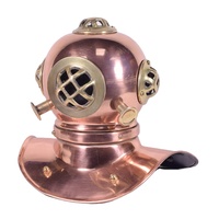Casque de plongeurs de plongée marine nautique or et argent 18 pouces U.S Navy Mark V laiton cuivre/plongeurs de plongée marine maritime antique