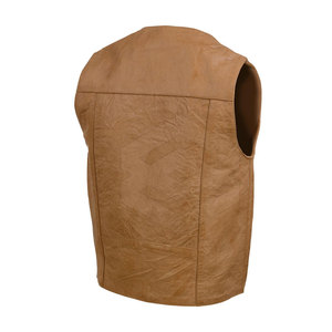 Chaleco de moto de cuero para hombre de alta calidad Tasa de venta completa Buen material Chaleco de moto - Product Image 5