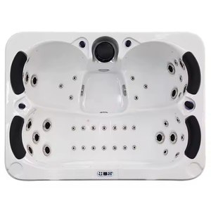 อ่างจากุซซี่กลางแจ้ง4คนสไตล์ญี่ปุ่นราคาไม่แพงอ่างน้ำร้อนแบบอะคริลิกหรูหราอ่างน้ำวนนวดสปาพร้อมระบบ Bal-BOA - Product Image 1