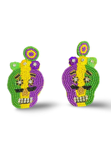 Pendientes de Osito de Peluche con Cuentas Bordadas a Mano, Coloridos y Adorables, Accesorios de Joyería - Product Image 6