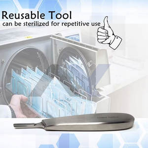 Manches de scalpel en acier inoxydable de qualité supérieure # 8 lames de scalpel à manivelle, meilleure qualité, manche BP, podologie - Product Image 5