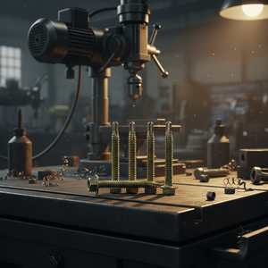 Tornillo Autoperforante de Cabeza Hexagonal, Clase 8, Acero al Carbono Galvanizado con Fosfato, Rosca Estándar PDC Tek, Pulgadas, Duradero, Personalizable - Product Image 1