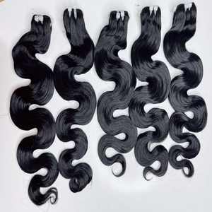 Venta al por mayor 8-32 pulgadas 10A 12A Super doble dibujado evento cuerpo onda paquetes estilos de moda Color Natural 100% extensiones de cabello humano - Product Image 5