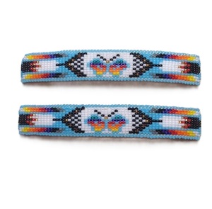 Creative <b>Hair</b> <b>Barrette</b> Design With Hand Stitched Seed Beads Design Custom Handmade <b>Hair</b> <b>Barrette</b> With Glossy Seed Beads - Product Image 5