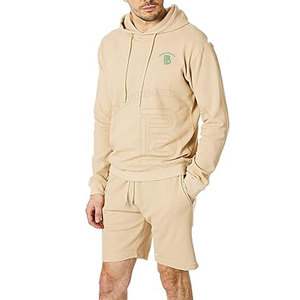 2026 High Custom OEM Service Casual Wear <b>Men</b> Hoodie and <b>Shorts</b> Set Best Cotton Made <b>Men</b> Hoodie and <b>Shorts</b> Set - Product Image 3