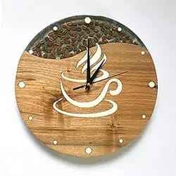 Best Interior <b>Clock</b> Wooden Wall Acacia Wooden and Epoxy Resin Wall <b>Clock</b> Resin River <b>Style</b> Personalized <b>Clock</b> for Sale - Product Image 2