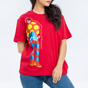 Camisetas de peso pesado para mujer, camiseta informal para mujer, camiseta de gran tamaño, transpirable, 100% de algodón - Product Image 3