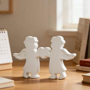 Molde <span class=keywords><strong>de</strong></span> Resina Epoxi para Adorno <span class=keywords><strong>de</strong></span> Ángel con Corazón <span class=keywords><strong>de</strong></span> <span class=keywords><strong>De</strong></span> Yi Yang Yang, Molde <span class=keywords><strong>de</strong></span> <span class=keywords><strong>Silicona</strong></span> para Yeso con Combinación <span class=keywords><strong>de</strong></span> Ángel y Niño - Product Image 3