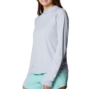 Custom Logo Breathable Long Sleeves Polyester Spandex Fabric Newest Style Fishing <b>Hoodies</b> For Women's - Product Image 3