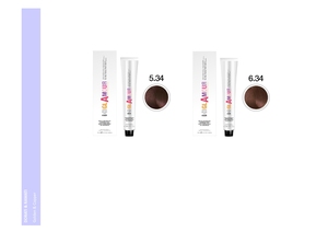 GLAMOUR PROFESSIONAL Crème colorante pour cheveux de qualité supérieure Sans ammoniaque 100 ml Tous types de cheveux Teintes dorées et cuivrées permanentes Huile d'argan - Product Image 4