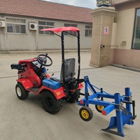 Nouveau mini-tracteur diesel 100/120 CV avec boîte de vitesses, essieu, pneus, chenilles en caoutchouc et remorque pour presse à balles, broyeur, récolteuse de pommes de terre et de maïs