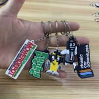 Gantungan kunci karet kustom 3d Pvc gantungan kunci kustom logo gantungan kunci 2025 gantungan kunci PVC 2025 barang promosi dengan logo