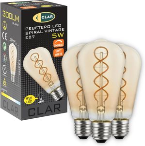 Clar-e27 <span class=keywords><strong>LED</strong></span> <span class=keywords><strong>Dimmable</strong></span> bóng đèn <span class=keywords><strong>4</strong></span> Wát, tương thích với dimmer chuyển đổi, ấm áp trang trí ánh sáng cho sử dụng trong nhà - Product Image 1